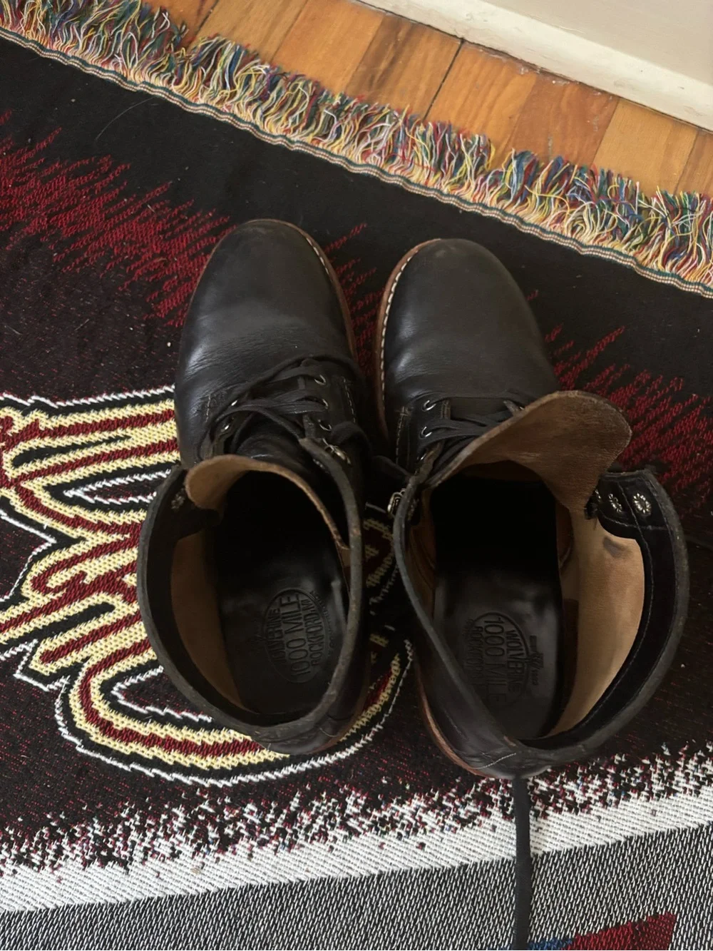 Wolverine 1000 mile boots men’s size 9 made in USA